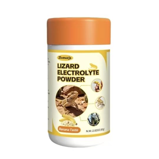 Lizard Electrolyte Powder – 2.82 oz (80 g) – Relieves Dehydration in Bearded Dragons and Geckos – Can be Administered orally or Added to Water (Banana Flavor)