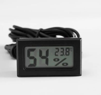 Generic Mini Digital LCD Thermometer Hygrometer CELCIUS READING Meter probe (1), Black