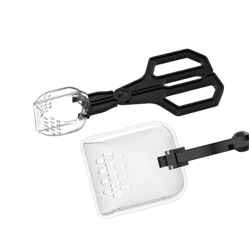 Reptiles Safe Feeding Tongs Clear Creature Catcher for Gentle Handling Ergonomic Grip Easy Maintenances Tool Creature Captures Tool - color: Black, size: C
