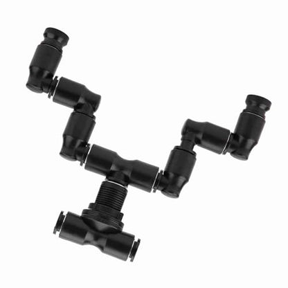 Reptiles Fogger Mist Sprinkler Rainforest Tank 360 Adjustable Aquarium System Connect 1/4 Tub Provides Rain Forest Spray Effect for Reptiles and Increases Humidity in The Feeder
