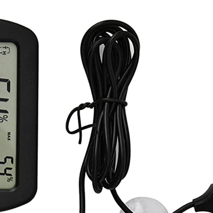 Zopsc LCD Display Egg Incubator Reptile Tank Digital Thermometer Hygrometer, Temperature Humidity Monitor with Probe, for Hatching Eggs Reptile Breeding Aquarium Terrarium