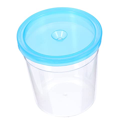 Plastic Reptile Feeding Box Lid Mini Turtle Tank and Betta Fish Cup Insect Breeding Container for Terrarium and Aquariums 1 Piece Random Color