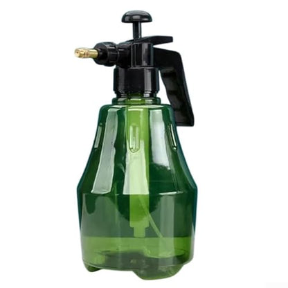 Manual Pressure Sprayer 1.5L with Adjustable Nozzle for Fine Mist and Stream, Transparent PET Watering Bottle for Plants Bonsai Flowers Home Car Cleaning Grey Green(Starry gray)