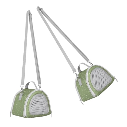 TOYANDONA 2pcs Portable Small Pet Carrier Bag for Hamster, Lizard, Sugar Glider, and Reptiles, Made of Sturdy Polyester and Oxford Cloth, Suitable for Travel and Outdoor Use in Weather