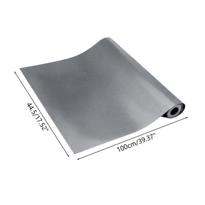 MiOYOOW Reptile Terrarium Mat, EVA Vivarium Liner with Anti-Slip Texture Washable Small Animals Carpet for Lizard, Gecko - color: Gray, size: 44.5cm*100cm
