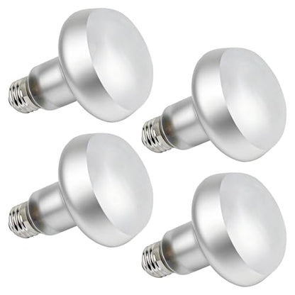 4 Pcs Reptile Heat Lamp, 100W UVA Basking Light Bulb, Intense Basking Spot with Simulated Sunlight for Turtles, Chickens, Pet Brooder & Household Heating