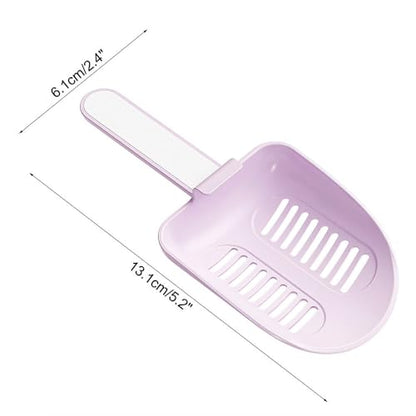 MiOYOOW Hamster Litter Scoop, Plastic Sand Shovel Small Animal Mesh Scooper for Guinea Pig Hamsters Gerbils Small Animals - color: purple