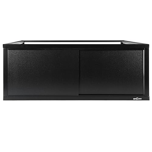 REPTI ZOO Deluxe Terrarium Stacker with Front Sliding Doors, Reptile Tank Stacker Suitable for Stacking 30" W and 12" D Terrariums, 30" W X 12" D X 10.5" H - size: 30" x 12" x 10.5" (Terrarium Stacker)