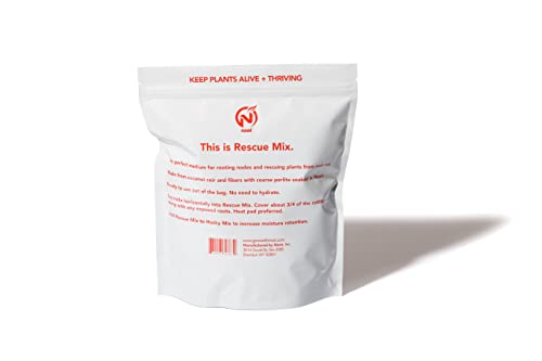 Noot Rooting Rescue Mix - 1 Quart - Coconut Chips Fibers Coco Coir Coarse Perlite - Root Rot Treatment - Rapid Roots for Propagation - Pre-Soaked & Ready to Use - size: Noot Rooting Rescue Mix