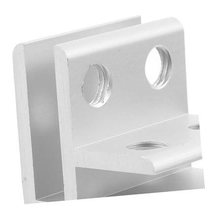POPETPOP 1set Aluminium Alloy Glass Shelf Bracket Clips Glass Clamp for Thickness Mirror Fixing Clips for Terrariums Fish Tanks and Vegetable Sinks