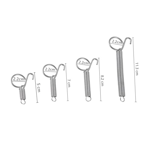 40 PCS Spring Latch Door Cage Metal Finger Hook for Iron Fixing Rabbit Chicken Parrot Guinea Pig Bunny(7cm) - color: 7cm