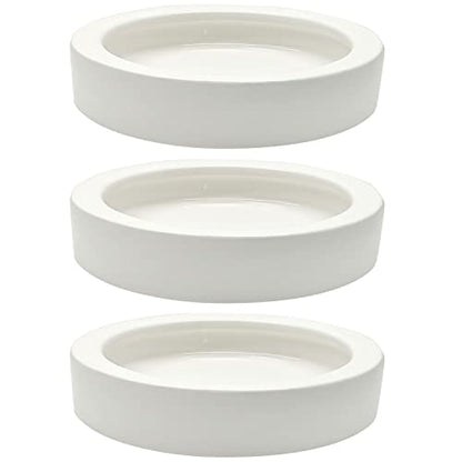 3 Pcs Reptile Food Bowl, Ceramic Water Feeder Bowl for Lizard Anoles Bearded Dragons Crested Gecko Hermit Crabs Triangular