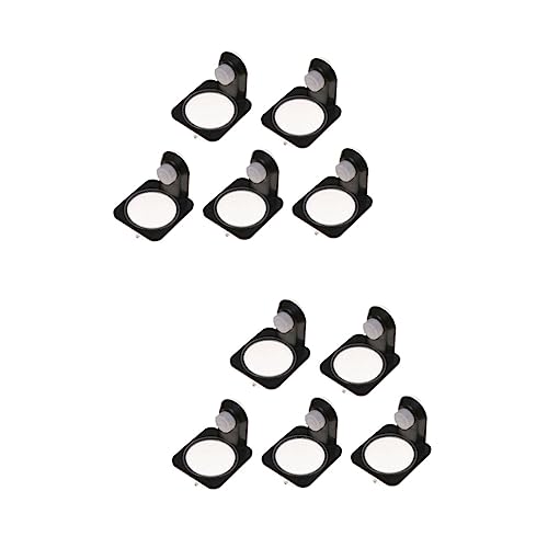 DOITOOL 10pcs Reptile Water Bowl Pet Bowl for Tortoise Lizard Iguana Tank Accessory - color: Blackx2pcs, size: Size 3x2pcs