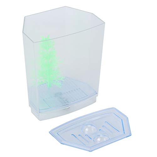 Mini Fish Tank Aquarium | Transparent Acrylic Breeding Box & Hatching Incubator | Isolate Sick Fish/Guard Fry/Grow Plants | with Sediment Groove & Ventilation Cover