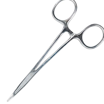 ADROIT (2 Pack) 5" Curved Hemostat Forceps | Stainless Steel Design | Small Teeth On Jaws | Locking Mechanism Built in | Great for Sewing, Fishing, Jewelry Making, Multi-Use - size: 5", style: Curved