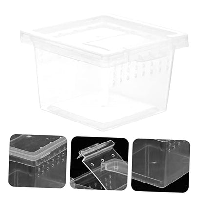 Reptile Breeding Box Transparent and Lizard Feeding Case Ventilation for Optimal Pet Growth and Easy Observation Habitat for Geckos and