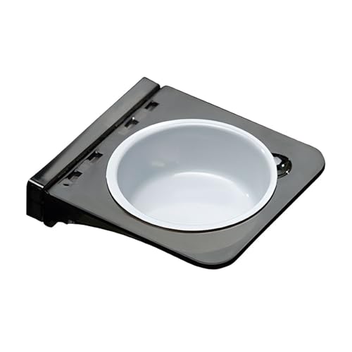 Magnetic Gecko Ledge, Reptile Feeder Ledge with 2 Feeding Cups, Reptile Food & Water Bowl for Arboreal Reptiles, Tree Frogs, Geckos, Beetles, Chameleons - color: Double Bowl