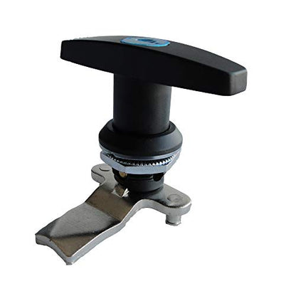 2PCS T Handle Lock Keyed Alike RV Garage Cabinets Letter-Box Drawer Black - size: 3"x2.3"