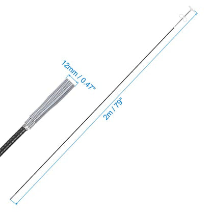 HARFINGTON Flexible Grabber Claw Pick Up Tool 79 Inch 4 Claws Stainless Steel Sewer Cleaning Hook Unclog Sink Sewer Hair Drain Cleaner Tool Sink Unclogger for Toilet Bathtub Sewer White - color: White, size: 79 Inch