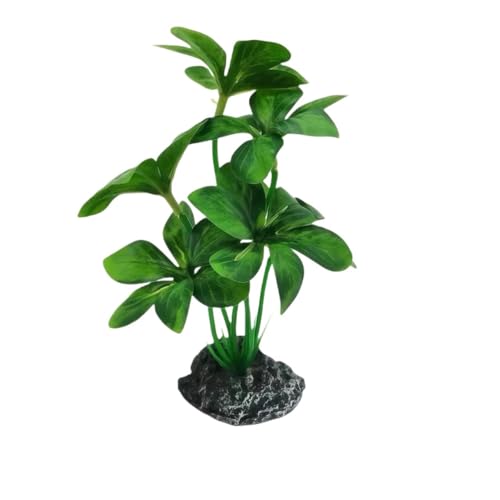 JGbaby Artificial Aquarium Plants,Fish Tank Decorations Betta Leaf Hammock 7in Realistic Silk & Plastic Plants, Hideout Decor for Betta. Goldfish,Reptiles,Small Tanks (Green Type-G) - color: Green Type-g, size: 7 inches