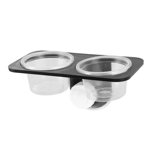 BESPORTBLE 3pcs Crested Gecko Accessories Pet Bowls Reptile Food Container Suction Cup for Tank Easy to