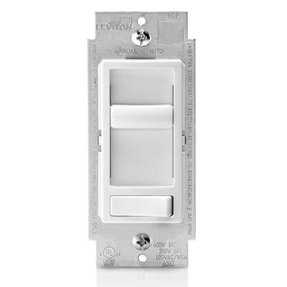 Leviton SureSlide Dimmer Switch for Dimmable LED, Halogen and Incandescent Bulbs, 6674-P0W, White - color: White, size: 1 pack