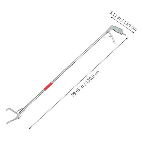 Folding Stainless Steel Snake Trap Clamp Safe Snake Catch Tool with Lock for Reptile Handling