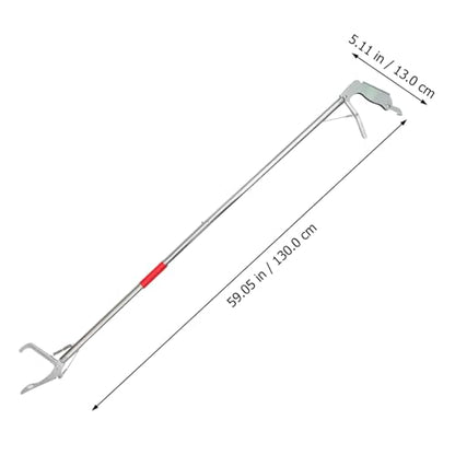 Folding Stainless Steel Snake Trap Clamp Safe Snake Catch Tool with Lock for Reptile Handling