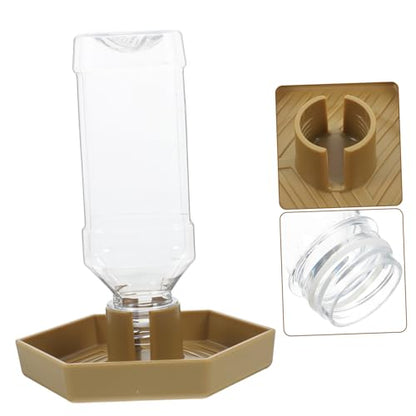 Abaodam Automatic Water Feeder for Reptiles Compact Tortoise Water Dish with Reservoir Design Safe Materials for Tortoises and Lizards Ensures Constant Hydration Tanks