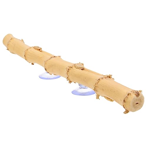 Abaodam Bearded Dragon Climbing Branch Suction Cup Reptile Decor for Lizard Enrichment Durable Natural Wood Structure for Bearded Dragons Geckos More