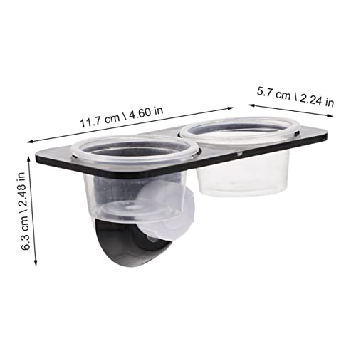 Abaodam Reptile Feeding Ledge for Gecko Snake Bearded Dragon Reptile Water Feeder and Tank Supplies