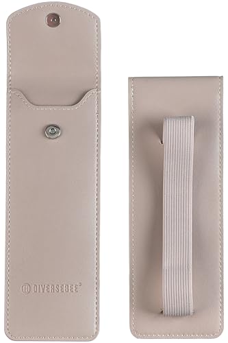 DIVERSEBEE Adjustable Elastic Band Pen Holder for Notebooks, Pen Sleeve Pouch for Journals, Pencil Holder, Bible Planner Accessories, Cute Pencil Case (Hazel) - color: Hazel, size: 8" to 11"