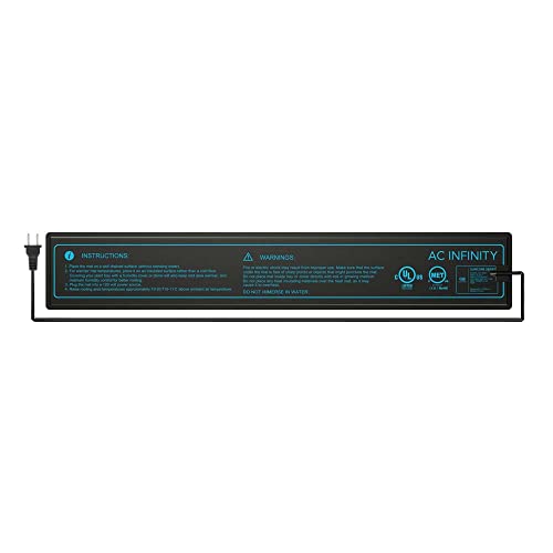 AC Infinity SUNCORE A1, Waterproof Seedling Heat Mat 3" x 20" MET & UL-Certified Heating Pad for Indoor Gardening, Hydroponics, Germination, Cloning - size: 3" x 20"