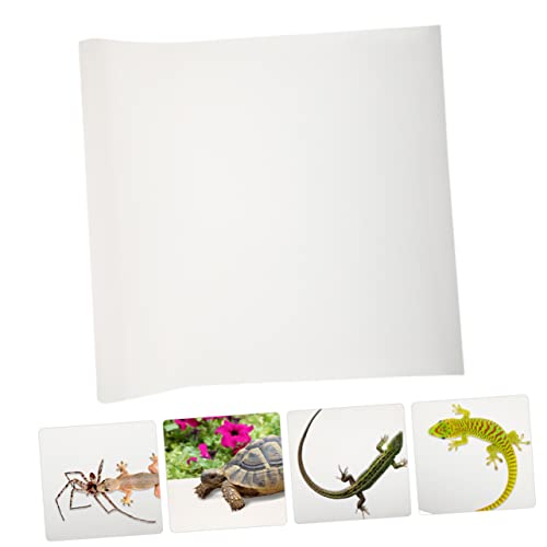 Yardwe Reptile Carpet for Bearded Dragon Lizard Tortoise Snake Turtle Eva Mat Terrarium Liner Soft Bedding Easy Clean - color: White