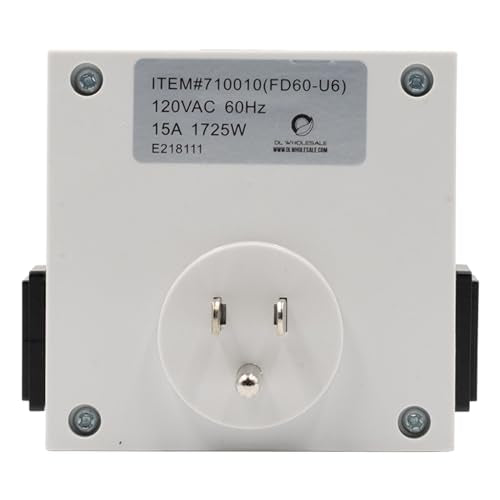 Grow1 Dual Outlet Digital Plug in Timer, 7 Day Timer, Compatible with 110V, 115V & 120V Plugs, 3-Prong, Timed Outlet Plug is Great for Lamp Timers Programmable Indoor, Perfect Digital Outlet Timer
