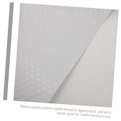 Reptile Carpet Terrarium Substrate Liner Large Bearded Dragon Bedding Snake Terrarium Accessories Eva Material Cut to Fit - color: White