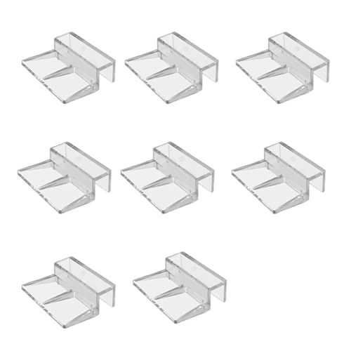 Pack of 8 Acrylic Glass Tanks Lid Clip for Fishtanks Covers 6mm / 8mm Thickness Lid Holder Aquariums Holder