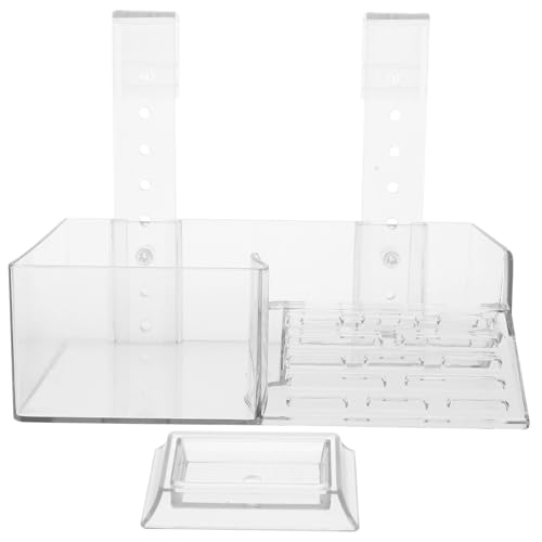 TOYANDONA Turtle Basking Platform Acrylic Wall Mounted Climbing Shelf for Turtles Reptiles Aquatic Pets Easy Installation Space Saving Aquarium Decor