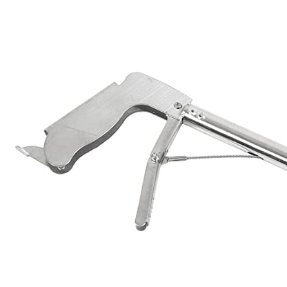 Alomejor 30in Aquarium Tweezers Fish Long Reach Tongs for Crab Seafood Octopus(Straight Clip)