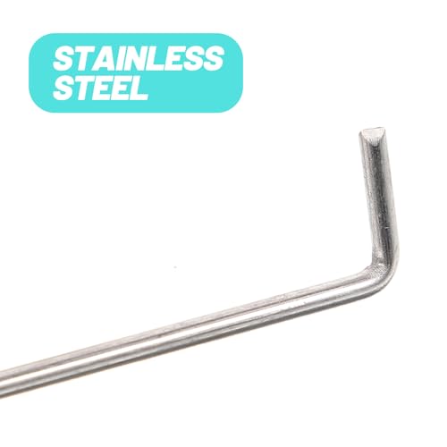 10pcs Stainless Steel Floor Drain Grate Hooks Bathroom Drain Removal Tool Tub Strainer Lifting Hooks for Shower and Sink Maintenance