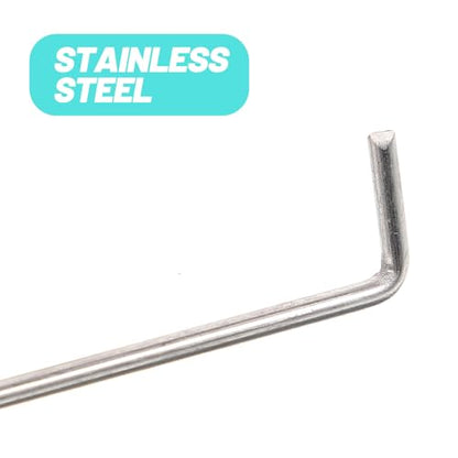 10pcs Stainless Steel Floor Drain Grate Hooks Bathroom Drain Removal Tool Tub Strainer Lifting Hooks for Shower and Sink Maintenance
