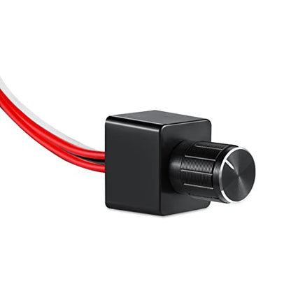 Acegoo DC 12V Light Dimmer, Rotary Dimming Switch for RV Boat Truck LED Lighting, Halogen, Incandescent, Strip Lights, Rated 6A - color: 6A