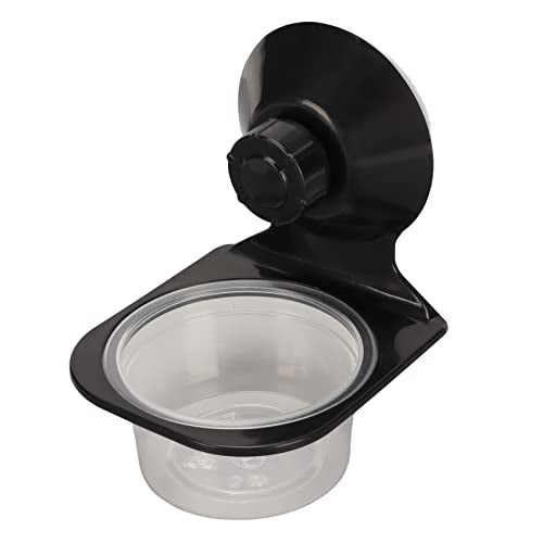 Naroote Crested Gecko Food Dish, Reptile Water Food Feeder Pot, Hanging Transparent Reptile Food Water Bowl Gecko Food Cups with Suction Cup for Pet Food and Water Feeding (Single Bowl)