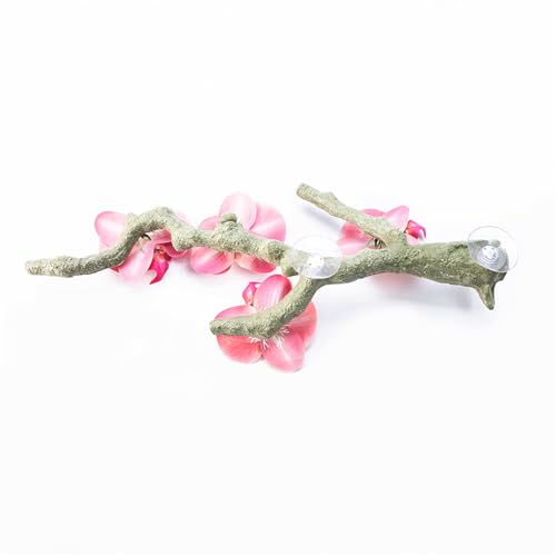 Reptiles Corner Branch Climbing Vine for Terrariums Life Like Plant Decorative Suction Cup Vine for Turtles Lizards Climbing