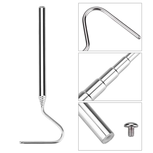 Snake Capture Hook, Stainless Steel Extensible Telescopic Snake Catcher Capture Hook Snake Reptile Catcher(68cm)