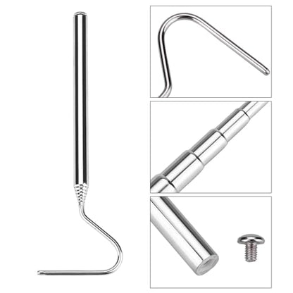 Snake Capture Hook, Stainless Steel Extensible Telescopic Snake Catcher Capture Hook Snake Reptile Catcher(68cm)