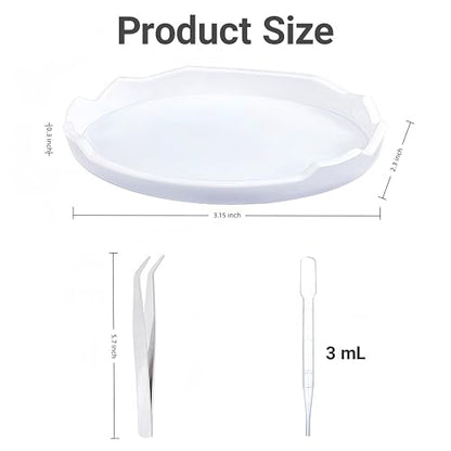 2 Pack Snail Food and Water Bowl，atural Design Food Bowl for Pet Snails, Garden Snails Pet Land Snail Supplies(White) - color: white