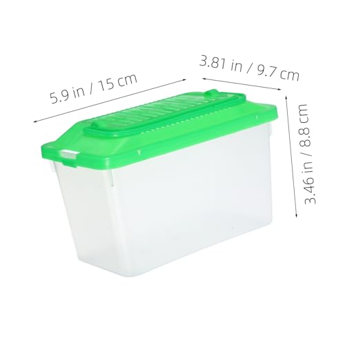 COLLBATH Portable Plastic Turtle and Fish Tank Aquarium for Reptiles and Pets Lightweight Transport Container Easy to Clean Habitat for Turtles and Hamsters