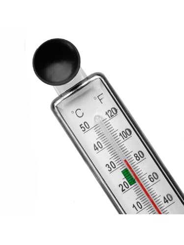 Fish Tank Thermometer, Submersible Digital, Dual Scale, Easy Read, Waterproof, Floating, with Suction Cup, for Reptile Terrarium Turtle Tank