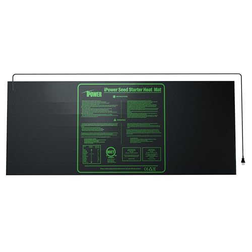 iPower 48" x 20" Waterproof Durable Seedling Heat Mat Warm Hydroponic Plant for Indoor Gardening Germination Starting - size: 48" x 20", style: 1 Pack